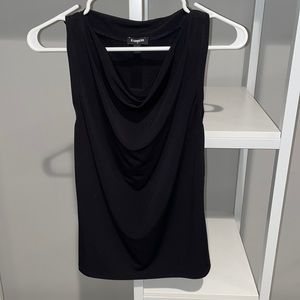 Black Express Cowl Neck Tank Top